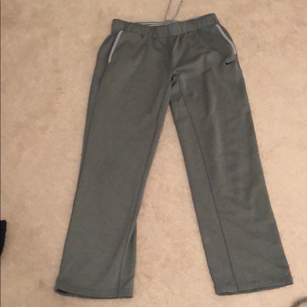 Grey Nike sweatpants